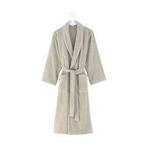 Soft Cotton Micro Bornoz Ekru