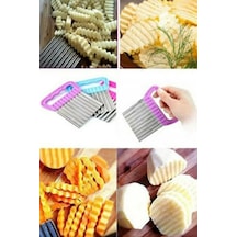 Markafox Pratik Chips Chopper Şekilli Sebze Ve Meyve Dilimleyici 1650 - Tybu6b30smuoqph539 Gri