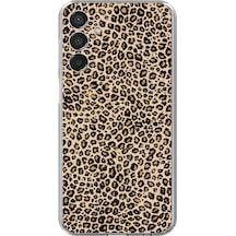 Samsung Galaxy M15 Uyumlu Leopar Tasarımlı Baskılı Silikon Kılıf Renkli