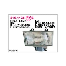 Mazda B2500 Pikap 00-02 Ön Far Lambası Sol Depo 2161138