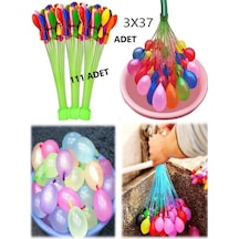 111 Adet Su Balonu Ve Su Balon Sihirbazı Doldurma Aparatı Parti Malzemesi Renkli
