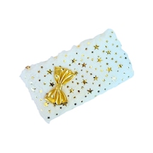 Peluş Kalemlik Tek Bölmeli Açık Krem , Astarlı 23x12 Cm Klm513 Beyaz