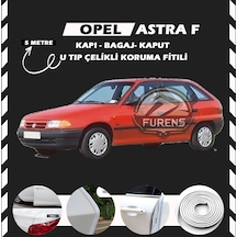 Opel Astra F Oto Araç Kapı Koruma Fitili 5metre Parlak Beyaz Renk