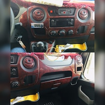 Renault Master 3 Özel Kalıp Full Set, Gül Desenli Maun,Torpido Trim Maun Kaplama, (Gül Desenli Maun)