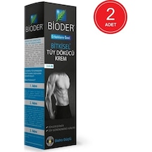 Bioder Erkekler İçin Bitkisel Tüy Dökücü Krem 2 x 100 ML