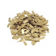Gold 10 X 5 Mm Dantel Oya Yazma Halhal Abiye Lazer Kesim Pul 500 Adet