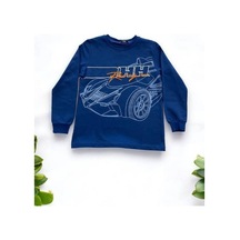Erkek Çocuk Racing Sweatshirt-14666 Lacivert