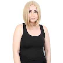 Kahkülsüz Düz Kısa Fiber Sentetik Peruk / Balköpüğü - Rxlu-462232 Renkli