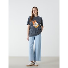 Lcw Modest İndigo Wideleg Kadın Jean Pantolon