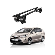 Royal Toyota Prius + / Prius V 2011 Ve Sonrası Uyumlu Siyah Kilitli Ara Atkı Port Bagaj Tavan Barı