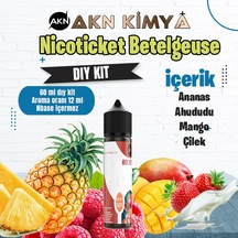 Nicoticket Betelgeuse Dıy Kit Çilek Ananas Mango Gıda Aroması %20 Oranda Aroma İçerir Hazır Değildir 60 Ml
