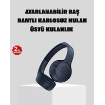 Kablosuz Bluetooth Kulaklık 5.0 18 Saat Kullanım Dinamik Sürücü Siyah
