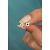 Nereze 925 Ayar Gümüş Minimal Mineli Yuvarlak Model Küpe