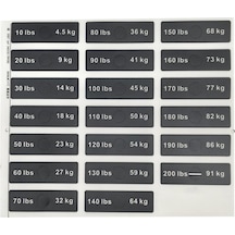 Suntek Ağırlık Yığını Etiketleri Spor Malzemeleri Siyah