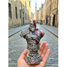 3d God Of War / Kratos Leviathan Büst Figürü / Playstation Oyun Karakteri 15cm/fanart