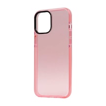Apple Uyumlu iPhone 12 Pro Max Kılıf Renkli Transparan Renkli Parlak Kapak Punto