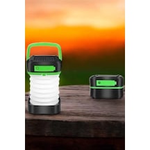 Bfs Katlanabilir Kamp Lambası Solar Fener Görünümlü 3 Kademeli Şarjlı Çok Renkli