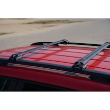 Volvo Xc70 1998-2000 Trx1 Thunder Carrier Kilitli Ara Atkı Taşıyıcı Tavan Barı Gri