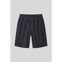 Tommylife Kot Lacivert Standart Fit Dokuma Hafif Esnek Chino Şort - 81290 Kot Laci
