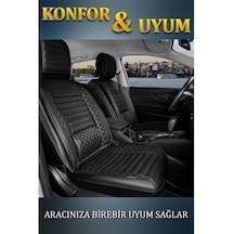 Fiat Freemont 5 Koltuk Oto Koltuk Kılıfı Ön Arka Set Siyah Plus Serisi Scr