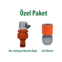 Oto.kelepçeli Musluk Bağl. Kod:128 Ve 1/2" Jak Ekleme Kod:180
