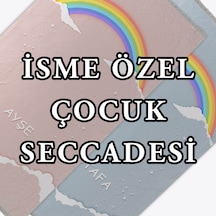 Seccademm Isme Özel Çocuk Seccadesi Namazlık Dokuma Halı Kaymaz (420574254)