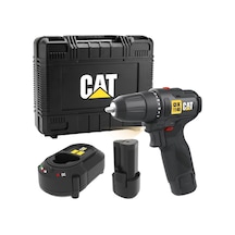 Cat Dx1140 12volt/2.0ah Li-ion Çift Akülü Kömürsüz Profesyonel Şarjlı Darbesiz Matkap