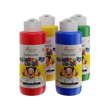 Ana Renkler Parmak Boyası 4&apos Lü Set 4x120ml
