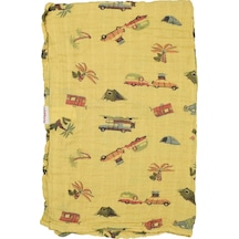 Tiffany Baby Baskılı Müslin Bebek Battaniyesi 100 x 110 Cm 79080 Bej