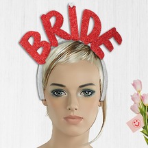Bride Taç. Kırmızı