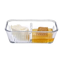 Frigo Studio Bölmeli Cam Saklama Kabı 480 Cc Beyaz