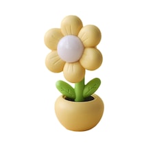 Suntek Saksı Bitki Küçük Masa Lambası Yatak Odası Ortam Sari Çok Renkli