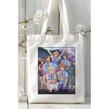 Art Hediye Sakurasou No Pet Na Kanojo Baskılı Bez Omuz Çantası Kişiye Özel Model 2 Çok Renkli