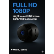 Mini Kablosuz Wi-fi Güvenlik Kamerası 1080p Hd Çözünürlük İç & Dış Mekan Kullanımına Uygun - 783771338