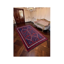 Afgan Desenli Makine Dokuma Kilim Etnik Otantik Anadolu Saçaklı Salon & Oturma Antre Koridor Ince Bordo-lacivert 868081628 Bordo-lacivert