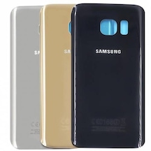 Senalstore Samsung S7 G930 Arka Pil Batarya Kapak Cam - Siyah