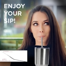 9091866141168drvs - Paslanmaz Çelik Pipet Seti 5 Parça Çok Renkli