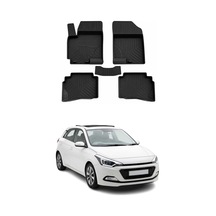 Tr Hyundai İ20 2014-2020 Uyumlu 4d Havuzlu Paspas Siyah 5 Parça Genel