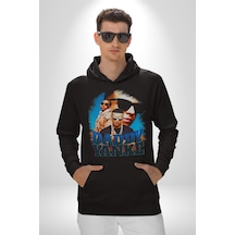 Daddy Yanke Kadın Erkek Siyah Kapüşonlu Sweatshirt Hoodie Siyah