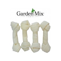 Gardenmix Beyaz Düğüm Deri Kemik 12-13 Cm/4 Lü
