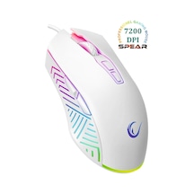 Smx-g68 Spear Full Rgb 7200dpı 7d Makrolu Gaming Oyuncu Mouse Beyaz