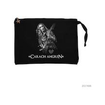 Zepplin Giyim Carach Angren Seregor Siyah Clutch Astarlı Cüzdan / El Çantası