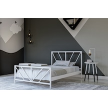 Metalia Gm 228 Gözde Beyaz Tek Kişilik Karyola 90X190