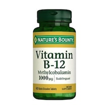 Nature'S Bounty Vitamin B12 Methylcobalamin 1000 Mcg 60 Dilaltı T