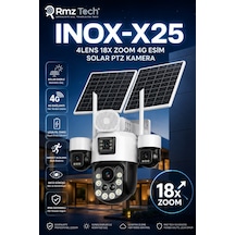 Inox X25 4lens 18x Zoom 4g Esim Solar Ptz Kamera