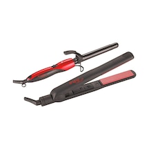 King K-093 Saç Düzleştici + K-094 Saç Maşası