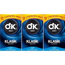 Okey Klasik Prezervatif 3 x 20'li