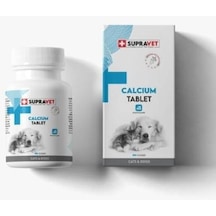 Supravet Calcium Kedi Ve Köpekler İçin Kalsiyum Tablet 75 Adet