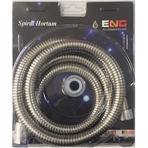 Eng Spiral Duş Hortumu Takım Gümüş