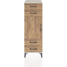 Hyperion Dolap 2 Raflı 4 Çekmeceli Tek Kapaklı 44x44x134 Aytaşı-çam Aytası